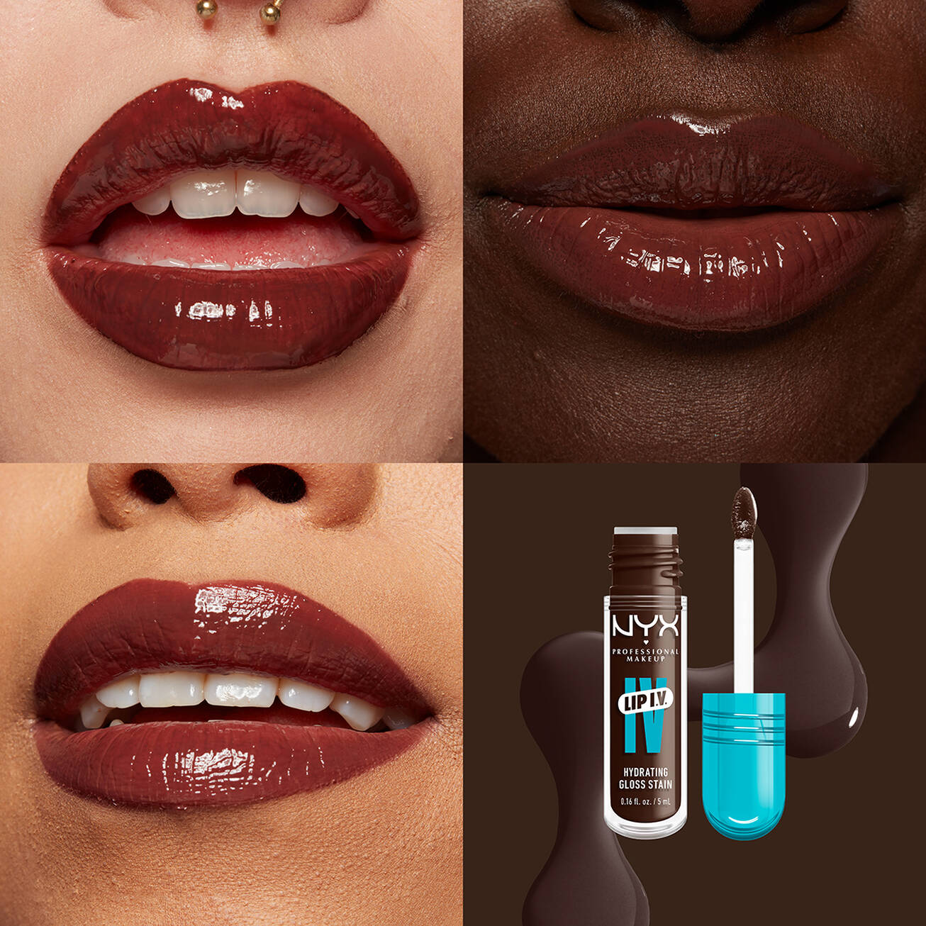 NYX LIP I.V. TINTA DE LABIOS HIDRATANTE EFECTO GLOSS
Gloss Sérum hidratante con efecto tinta
