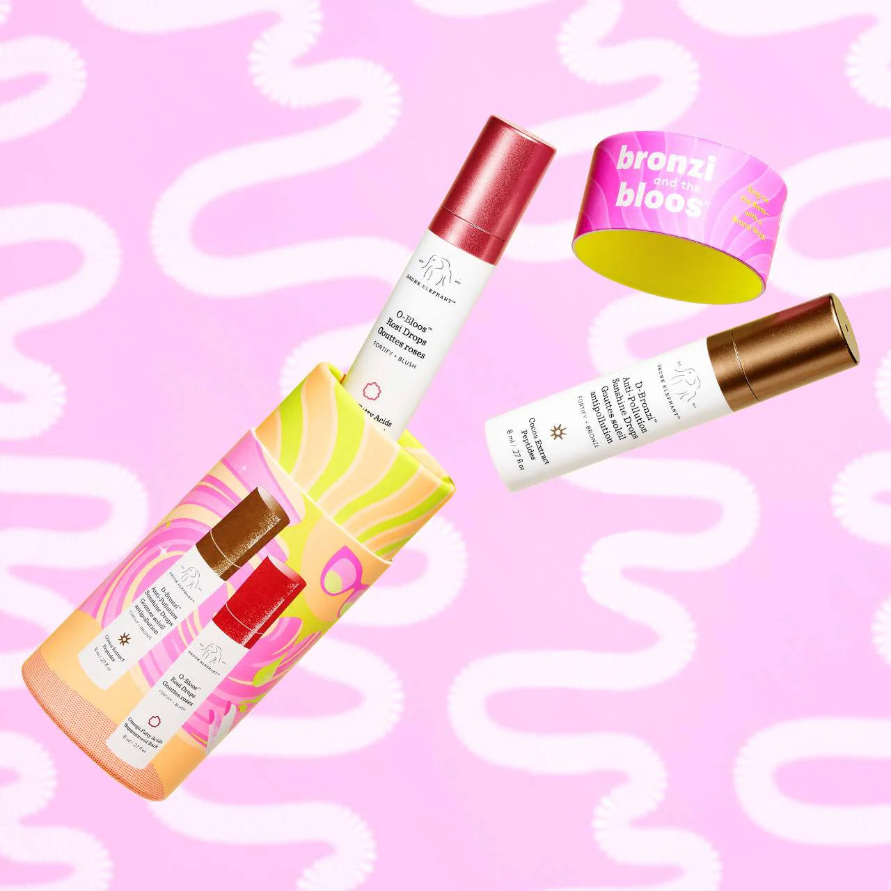 DRUNK ELEPHANT Bronzi and the Bloos Color Serum Duo 8 ml/.27 oz  *PRE ORDER*