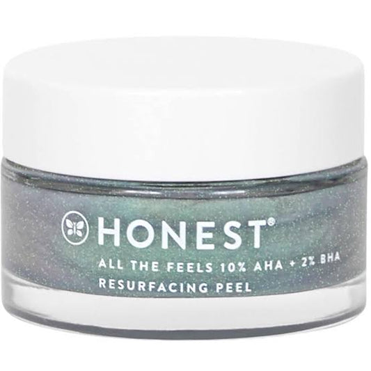 HONEST, ALL THE  FEELS  10% AHA + 2% BHA RESURFACING  PEEL. 1.7OZ/50 ML.