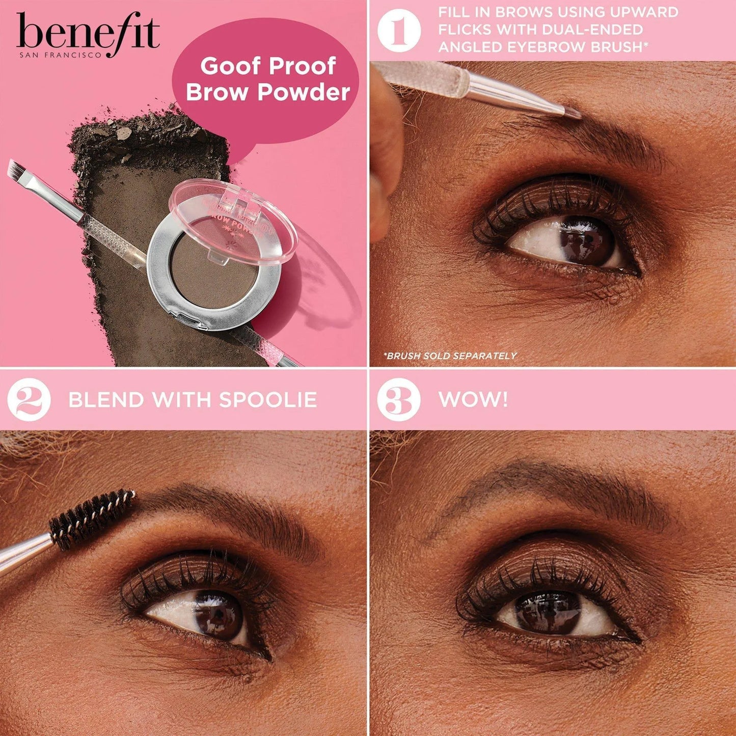 BENEFIT COSMETICS
GOOF PROOF BROW POWDER