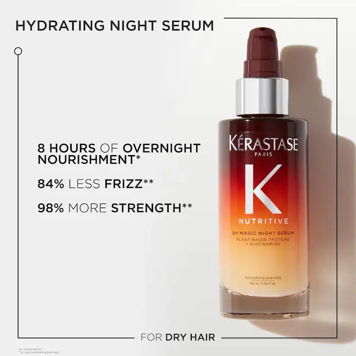 Kérastase
Iconic Hair Heroes Gift Set: 8H Magic Night Serum & Mini Elixir Ultime Hair Oil *Pre-Order*