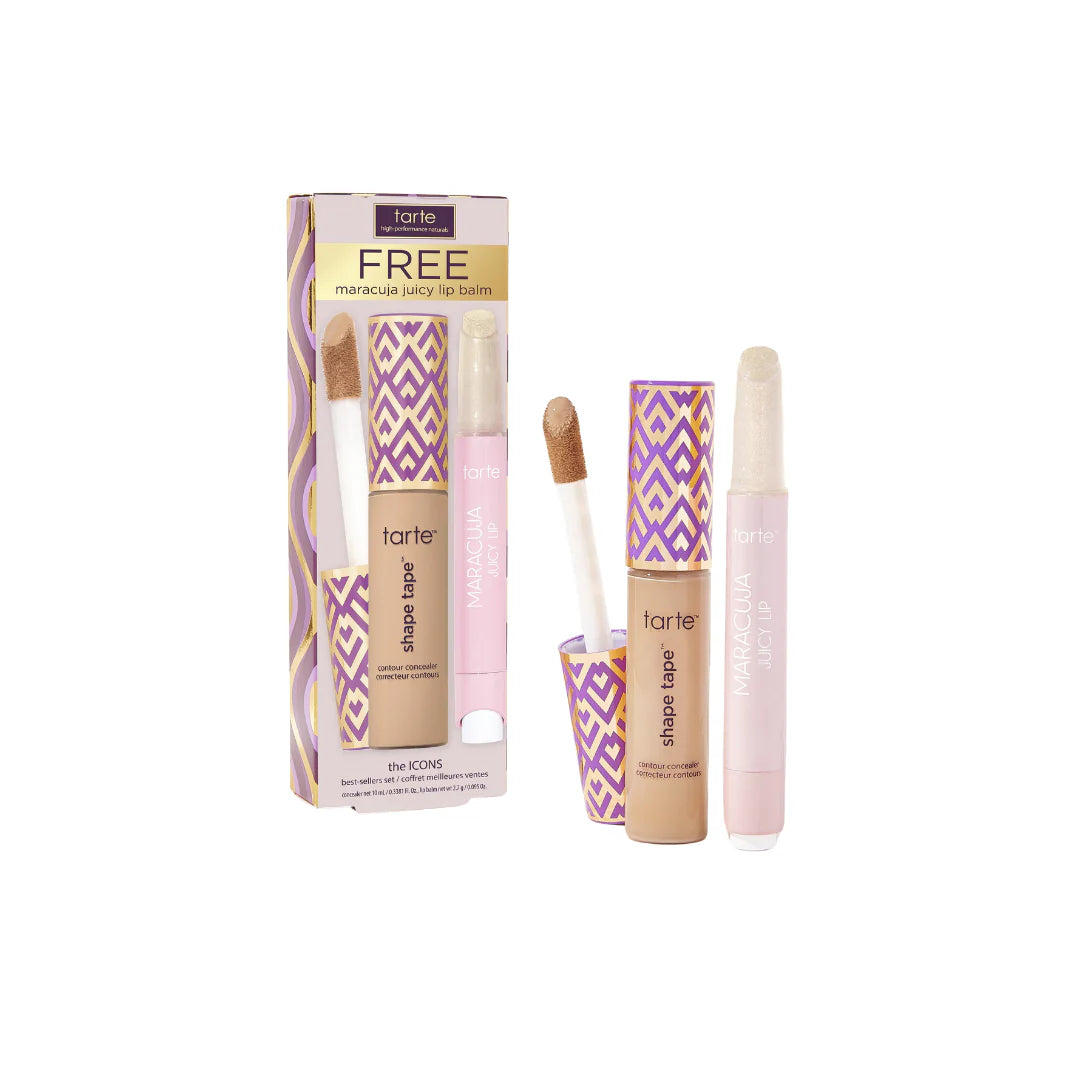 TARTE The ICONS shape tape™ concealer + maracuja juicy lip balm