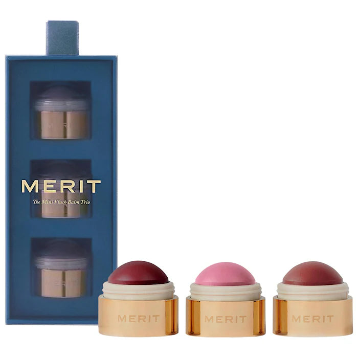 MERIT
Mini Flush Balm Cream Blush Trio Set *Pre-Order*