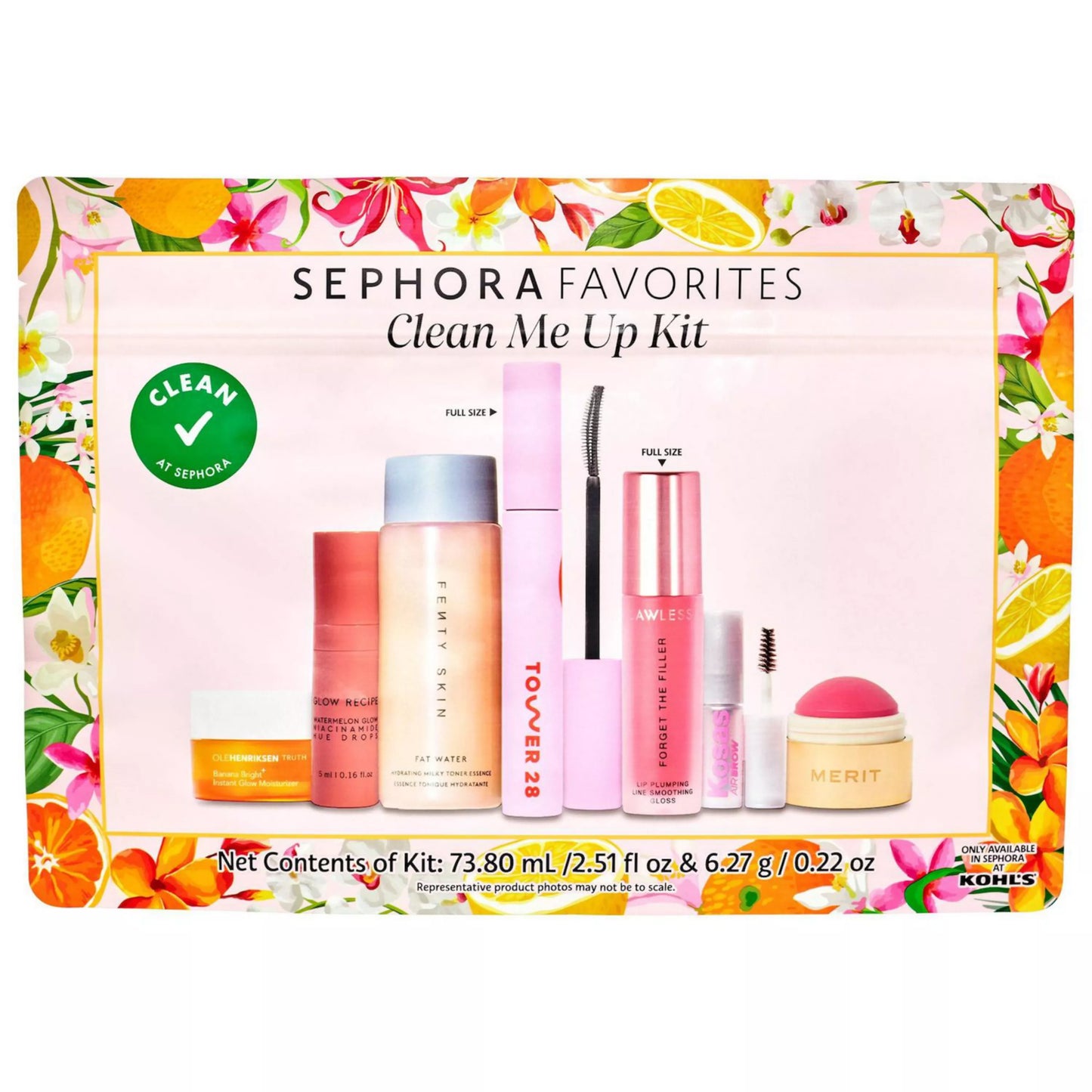 Sephora Favorites Clean Me Up Makeup and Skincare Set by Kohls *Pre-Order*