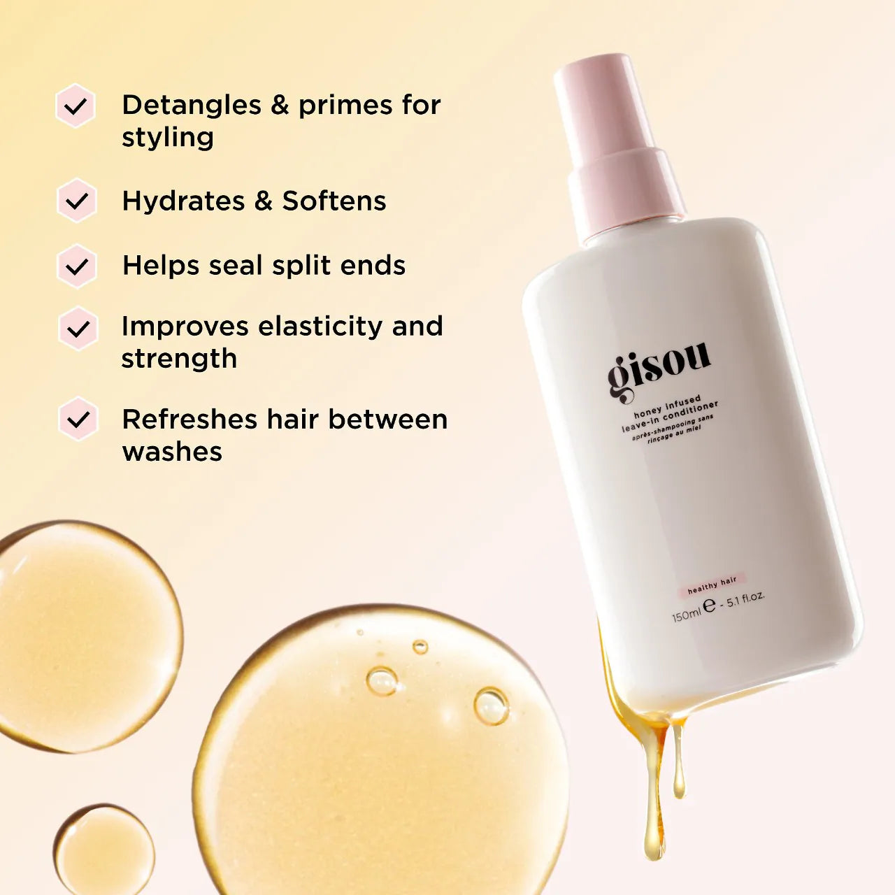 Gisou  Honey Infused Leave-In Conditioner *Pre-Order*