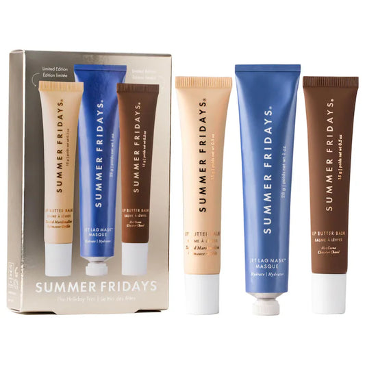 Summer Fridays The Holiday Trio Set with Lip Butter Balm in Hot Cocoa & Toasted Marshmallow *Pre-Order*