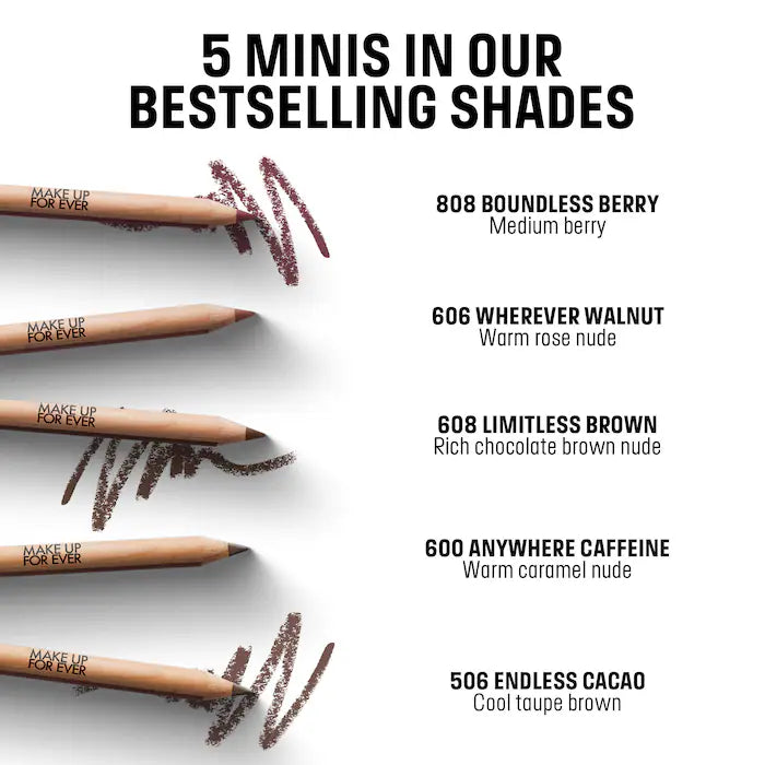 MAKE UP FOR EVER Mini Artist Color Lip Pencils Set *Pre-Order*