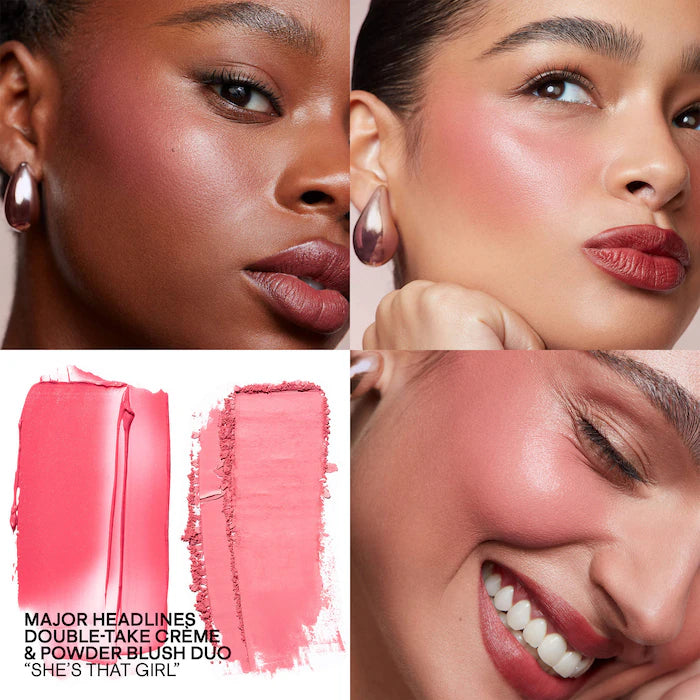 PATRICK TA Mini Major Headlines Double-Take Crème & Powder Blush Duo *Pre-Order*