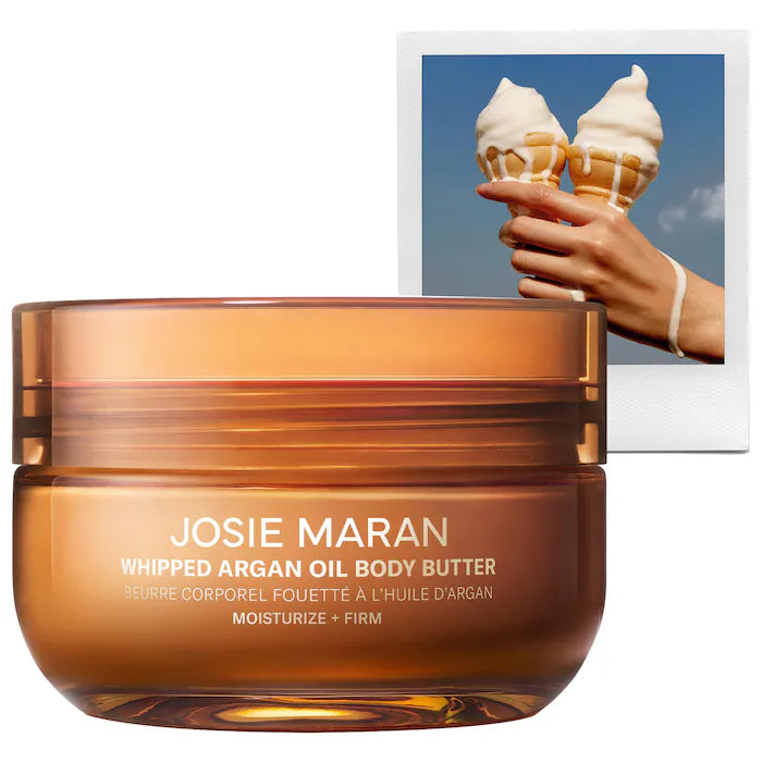 Josie Maran Vanilla Vibezzz - Whipped Argan Oil Refillable Firming Body Butter Jar *Pre-Order*