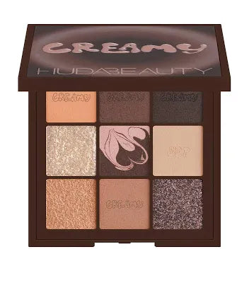 HUDA BEAUTY EYESHADOW PALETTE CREAMY “NEUTRAL BROWN CREAMY OBSESSIONS”