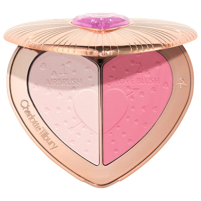 Charlotte Tilbury Pillow Talk Beauty Soulmates Airbrush Flawless Finish Brightening and Blush Powder Palette *Pre-Order*