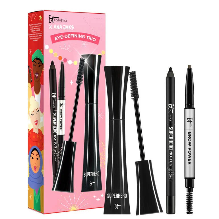 IT COSMETICS Beautiful Together Eye-Defining Mascara, Eyeliner & Brow Pencil Trio