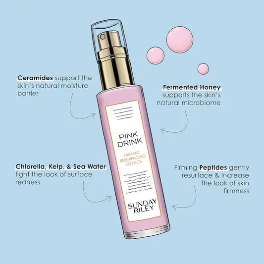 SUNDAY RILEY Pink Drink Firming Resurfacing Peptide Face Mist