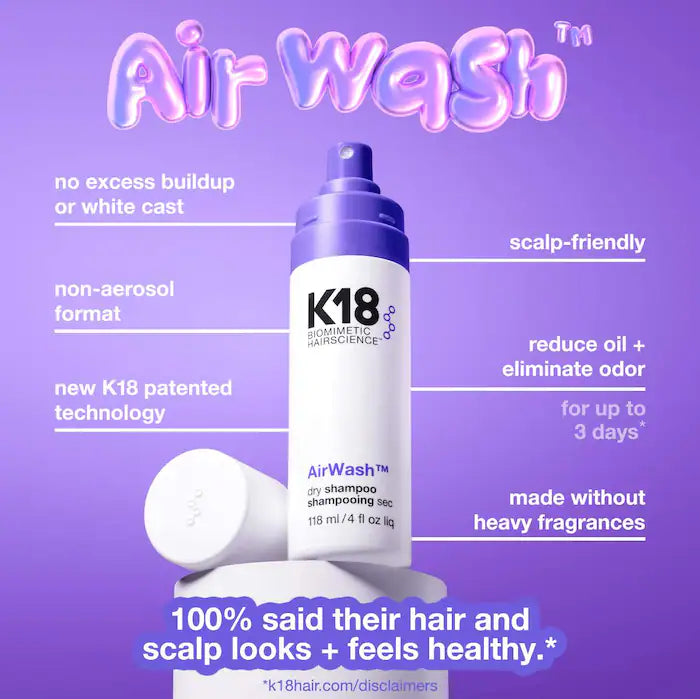 K18 Biomimetic Hairscience AirWash™ Dry Shampoo