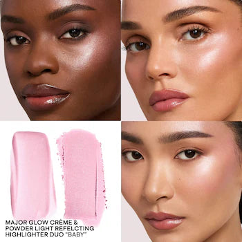 PATRICK TA  Major Glow Creme & Powder Light Reflecting Translucent Highlighter Duo *Pre-Order*